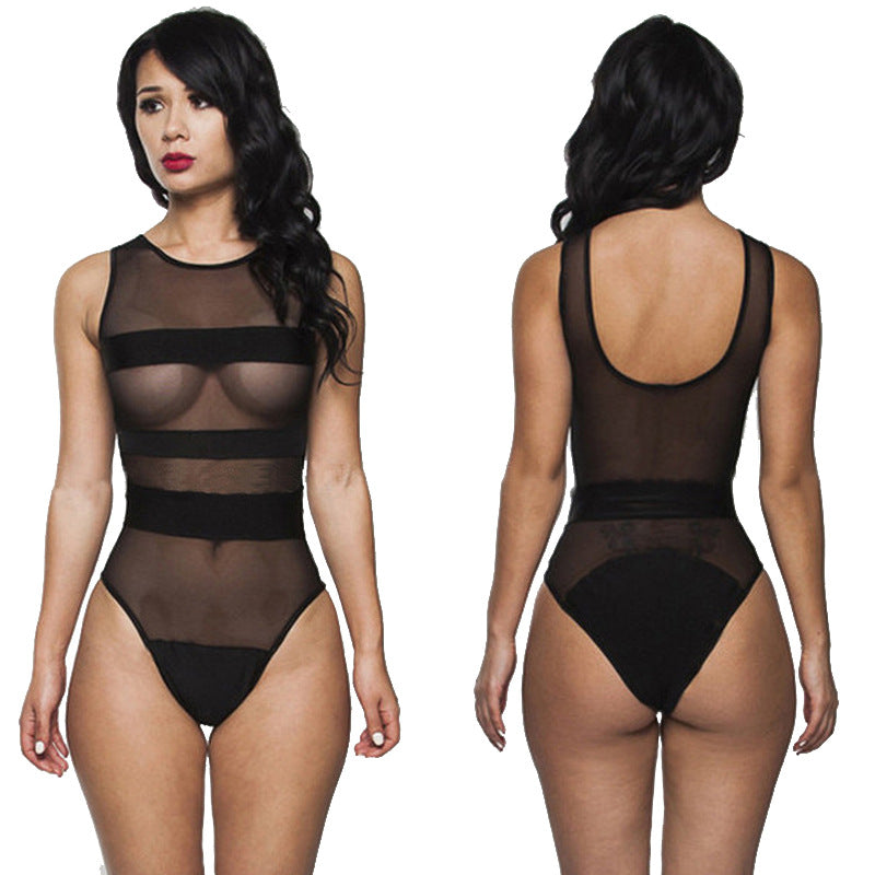 Damen Transparente Bodysuit Echo Archiv