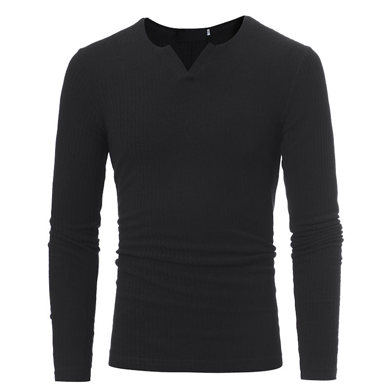 Herren Langarmshirt im modernen Feinstrickdesign Echoarchiv