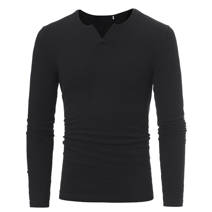 Herren Langarmshirt im modernen Feinstrickdesign Echoarchiv