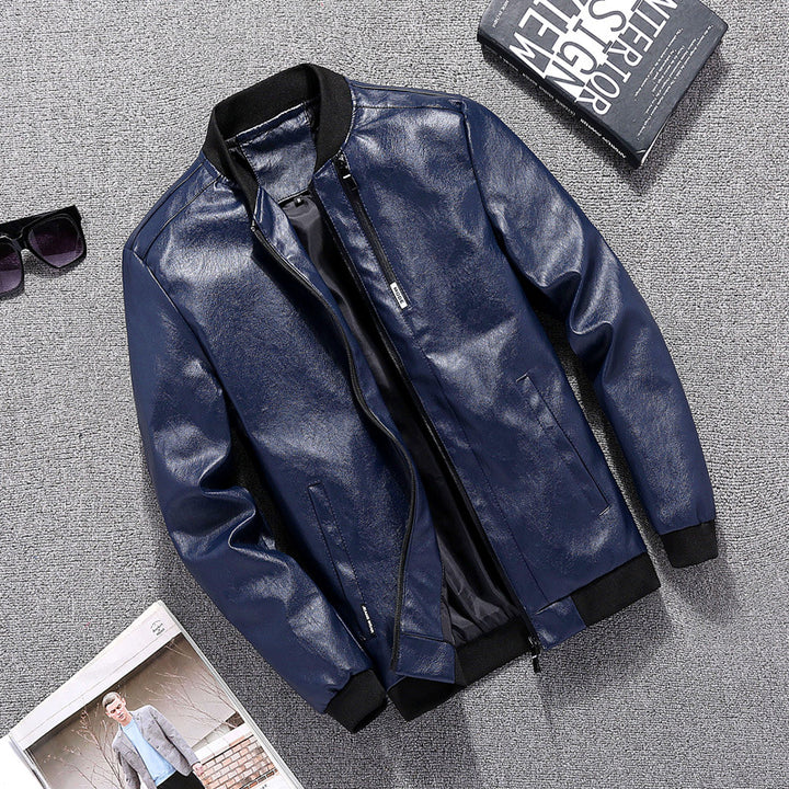 Herren Bikerjacke im modernen Design mit praktischen Taschen Echoarchiv