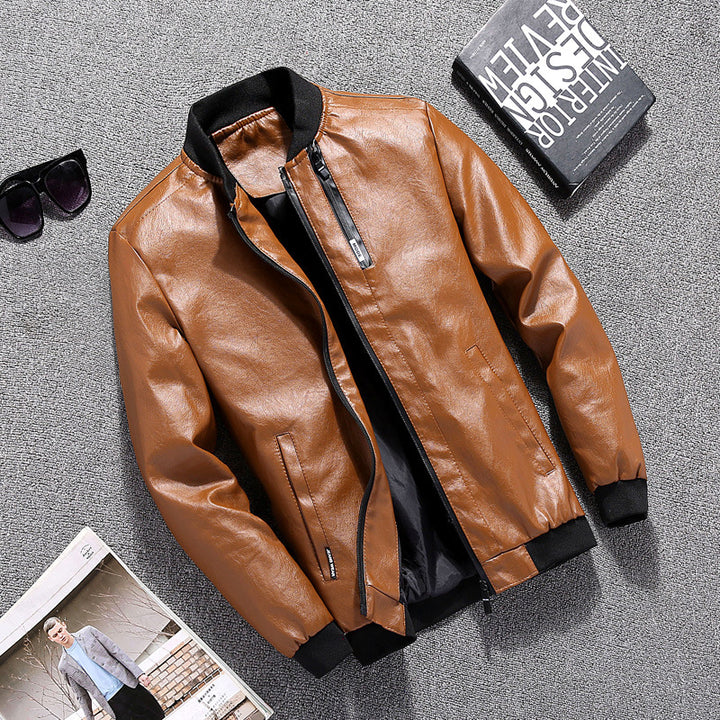 Herren Bikerjacke im modernen Design mit praktischen Taschen Echoarchiv