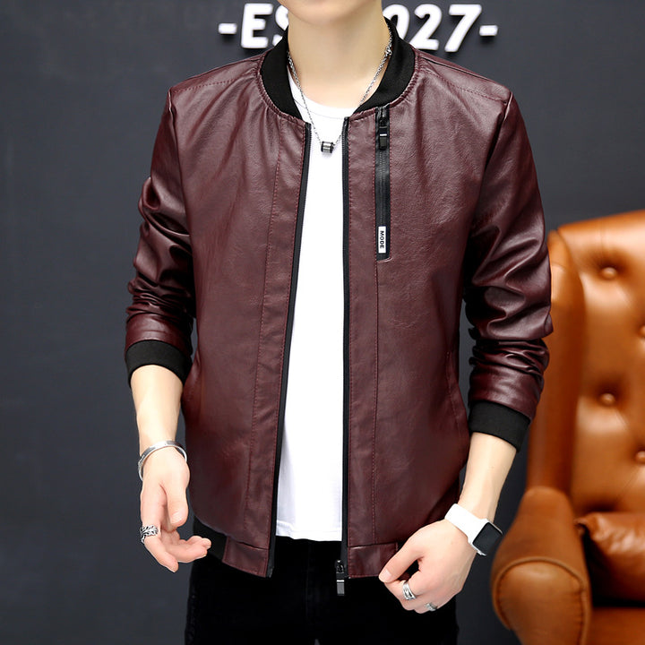 Herren Bikerjacke im modernen Design mit praktischen Taschen Echoarchiv