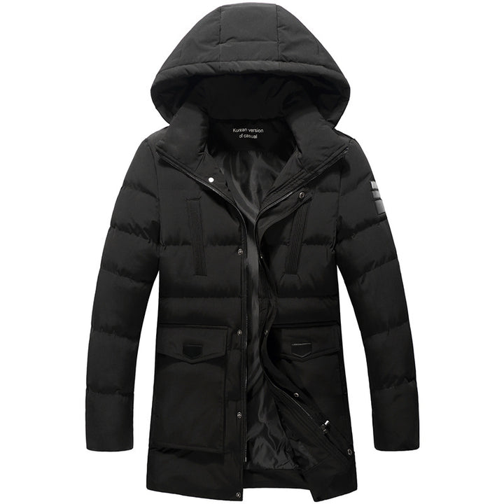 Herren Wattierter Winterparka mit Kapuze, winddichte und isolierende Thermojacke Echo Archiv