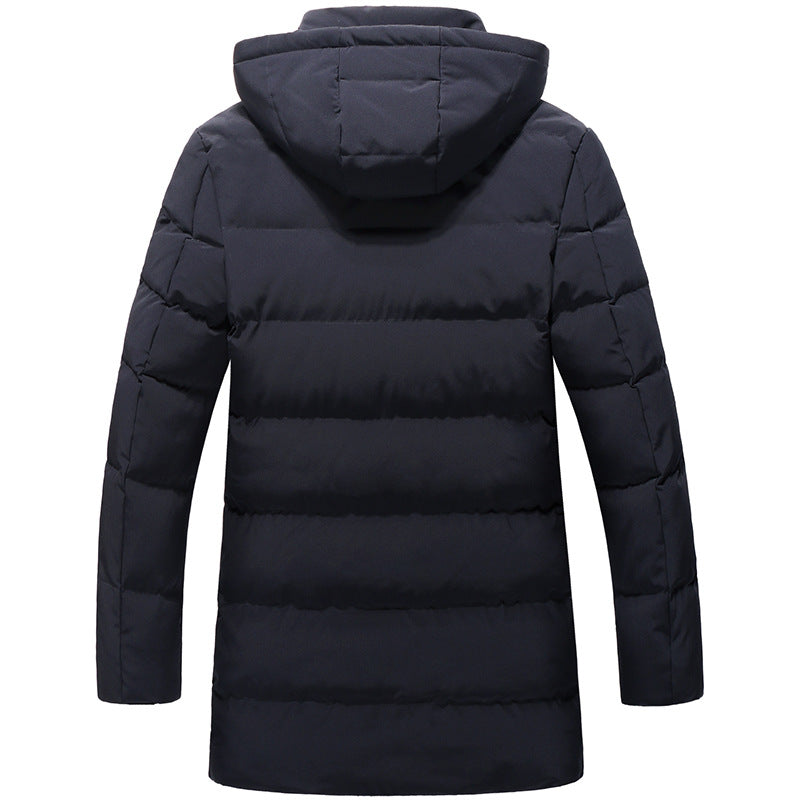 Herren Wattierter Winterparka mit Kapuze, winddichte und isolierende Thermojacke Echo Archiv