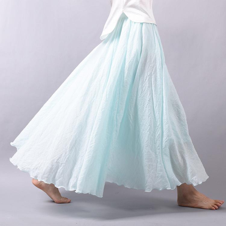 Echoarchiv | Lässig Fallender Boho Maxi Rock für Damen