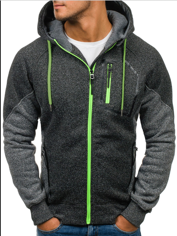 Herren Hochwertiger Sportjacke mit modernem Reißverschluss und praktischen Taschen Echoarchiv