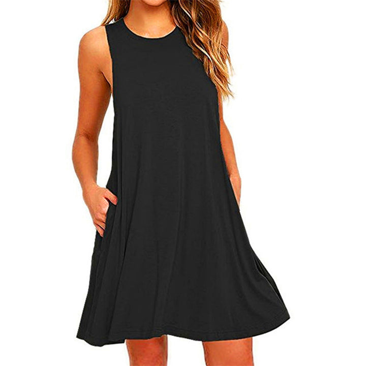 Damen Elegantes Minikleid mit Hochkragen und tailliertem Schnitt Echoarchiv