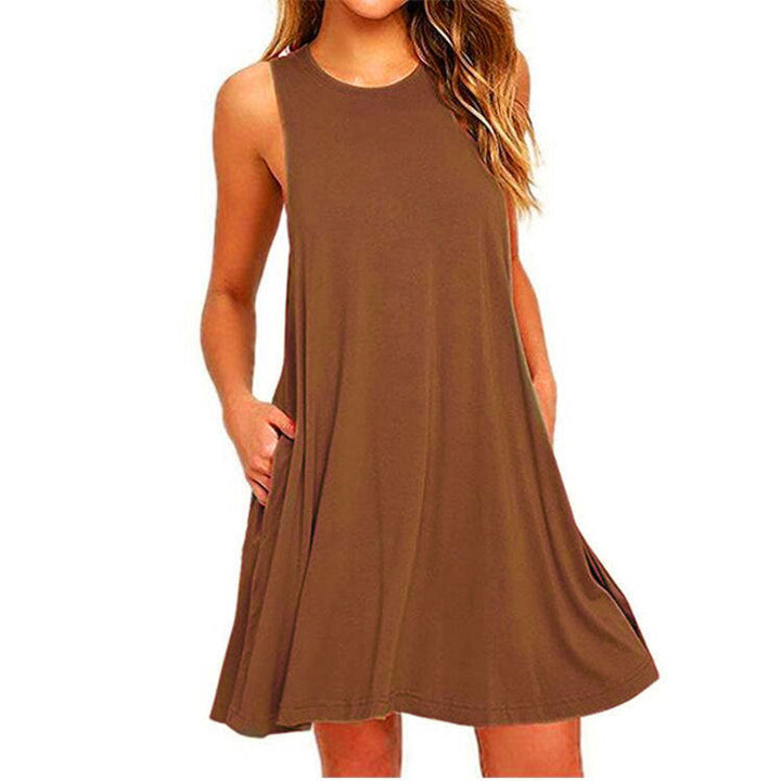 Damen Elegantes Minikleid mit Hochkragen und tailliertem Schnitt Echoarchiv