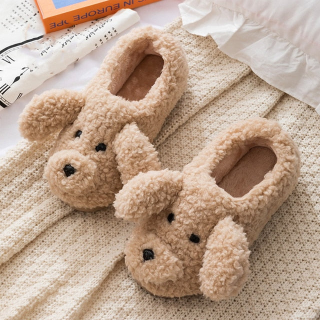 Flauschige Tierpantoffeln