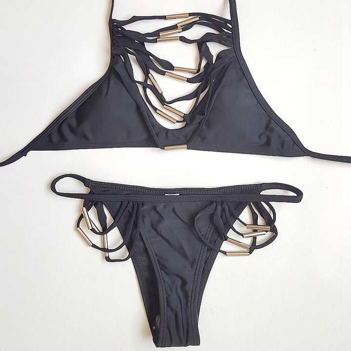 Damen Hochmodernes Bikini-Set mit stylischen Cut-Outs Echo Archiv