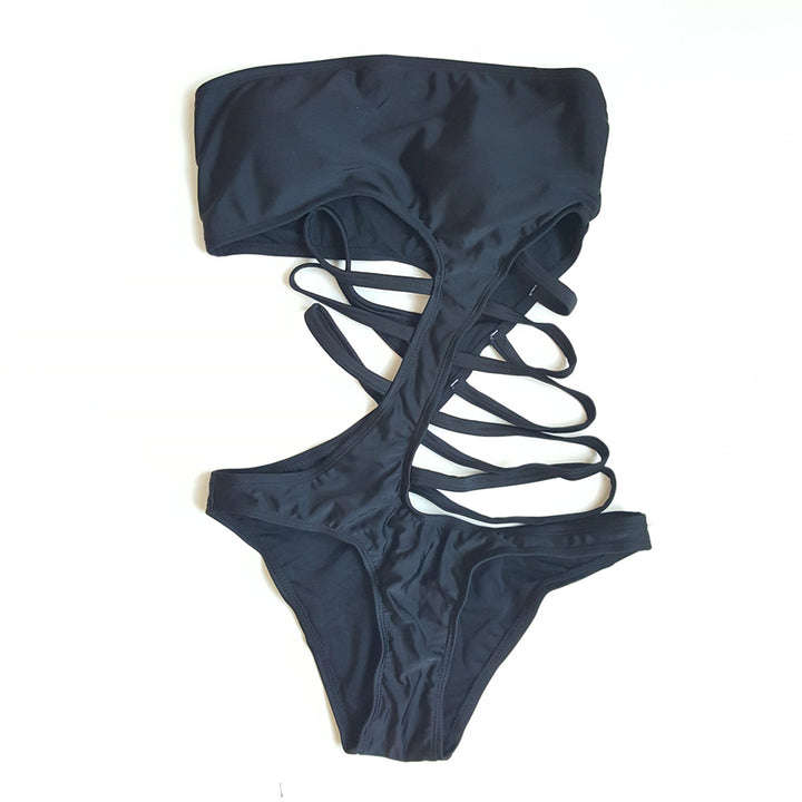 Damen Hochgeschnittenes Badeanzug mit seitlichen Cut-Outs Echo Archiv