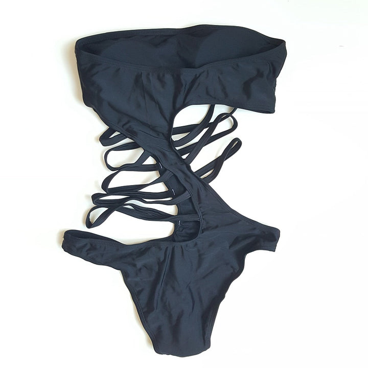 Damen Hochgeschnittenes Badeanzug mit seitlichen Cut-Outs Echo Archiv