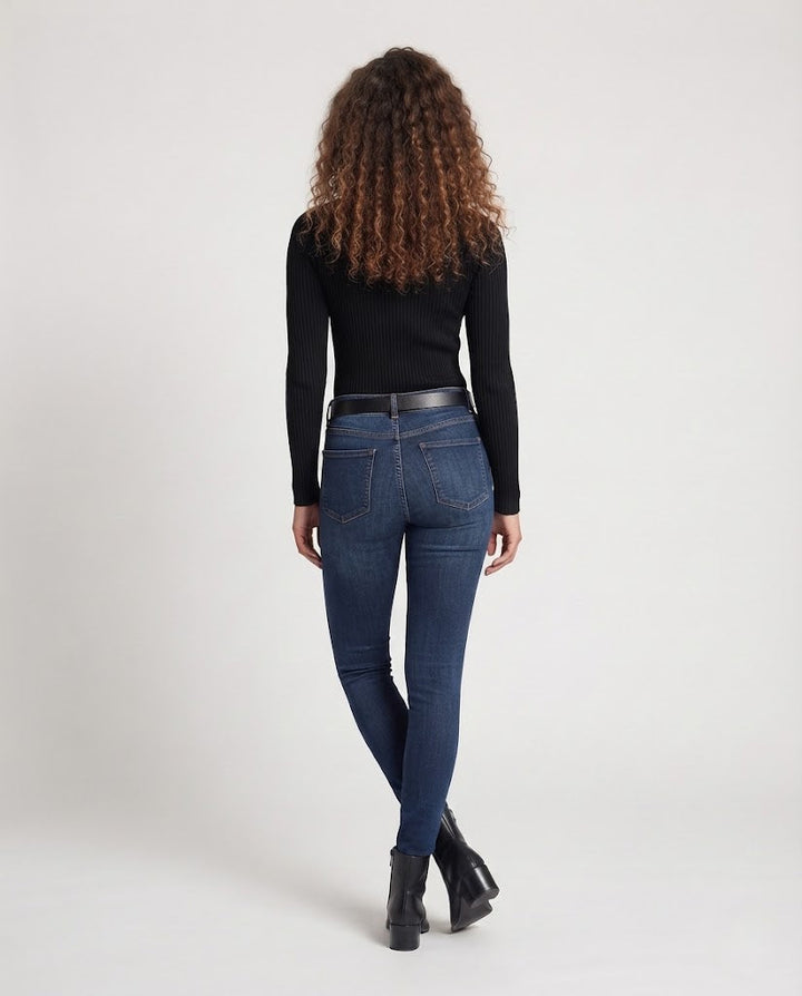 Damen Feiner Kaschmir‑Look Stehkragenpullover mit überschnittener Schulter Echoarchiv