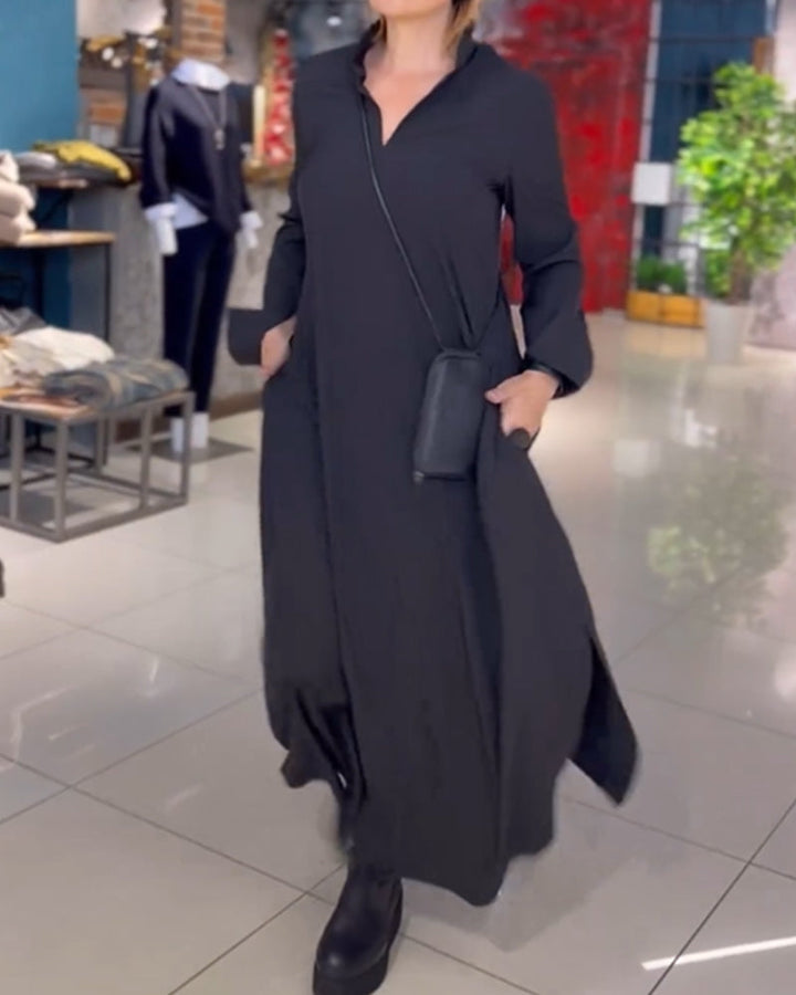 Echoarchiv | Langes Kleid mit Seitenschlitz