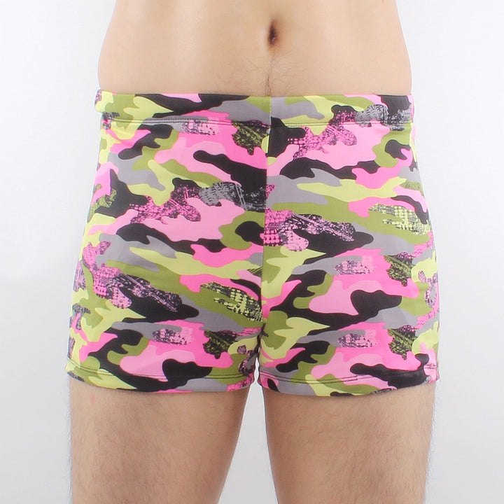 Herren Badeshorts mit buntem geometrischen Muster Echo Archiv