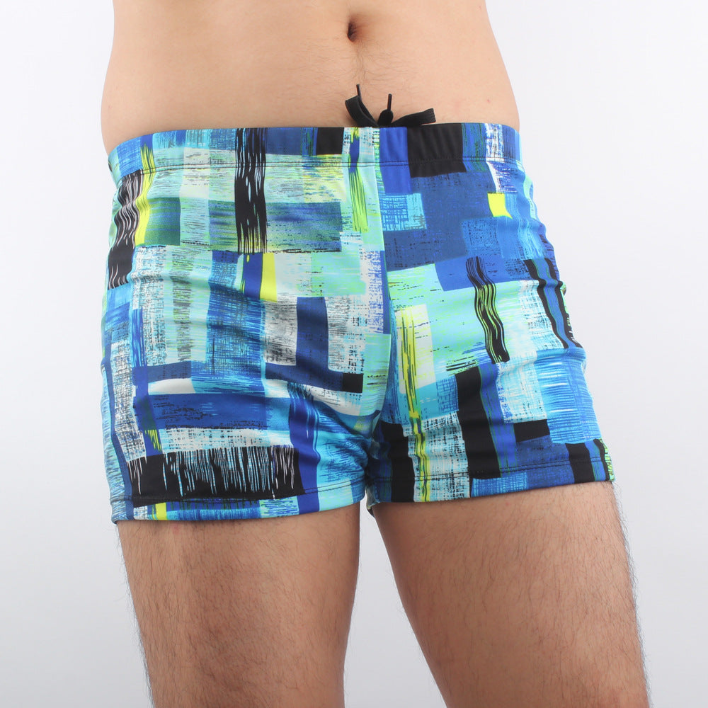 Herren Schwimmshorts mit buntem Muster Echo Archiv