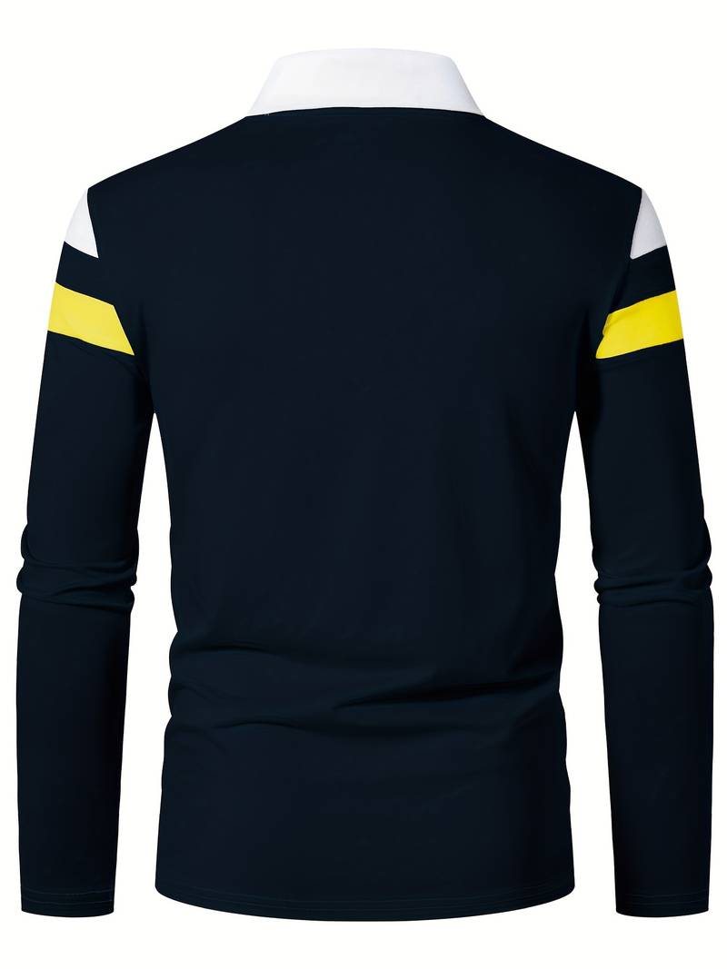 Echoarchiv – langärmliges poloshirt mit reißverschluss