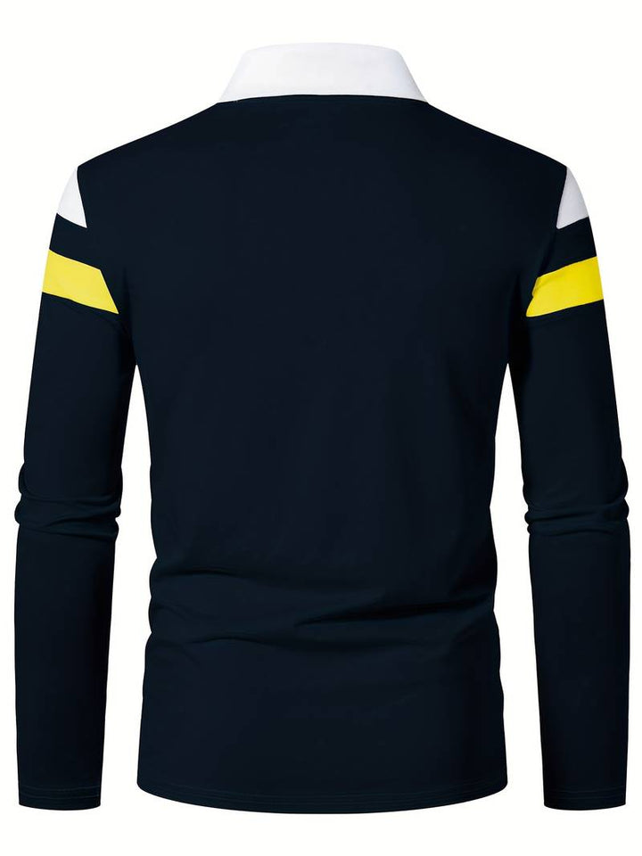 Echoarchiv – langärmliges poloshirt mit reißverschluss