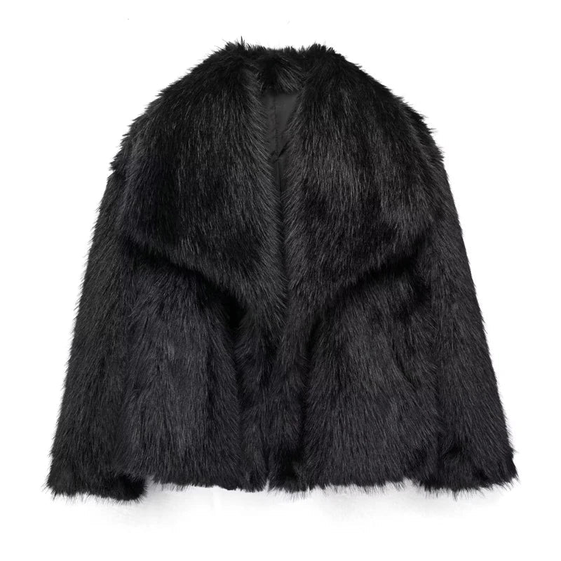 Echoarchiv | Warme Pelzjacke Für Damen In Stilvollem Design