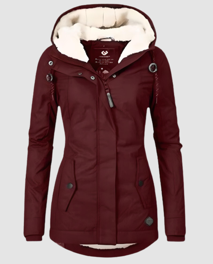 Lange Gefütterte Winterjacke Damen | Echoarchiv