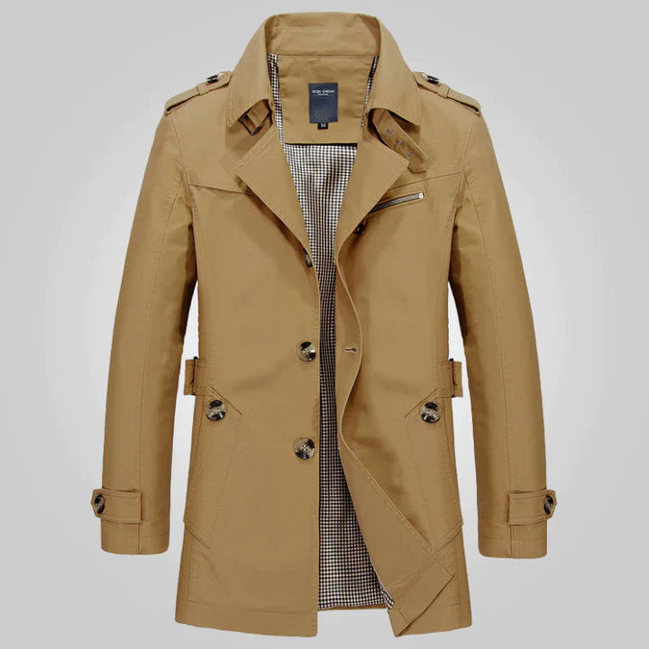 Echoarchiv - Stilvoll Eleganter Formeller Winter-Trenchcoat für Männer