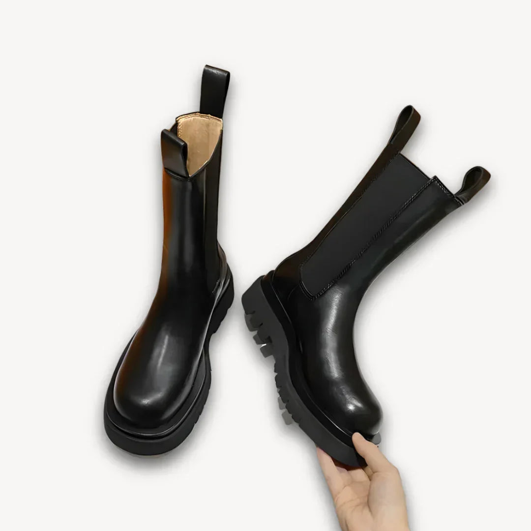 ChelsEchoarchiv Boots Aus Leder Mit Chunky Sohle Echoarchiv