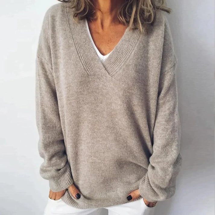 Echoarchiv - Pullover mit V-Ausschnitt für Damen