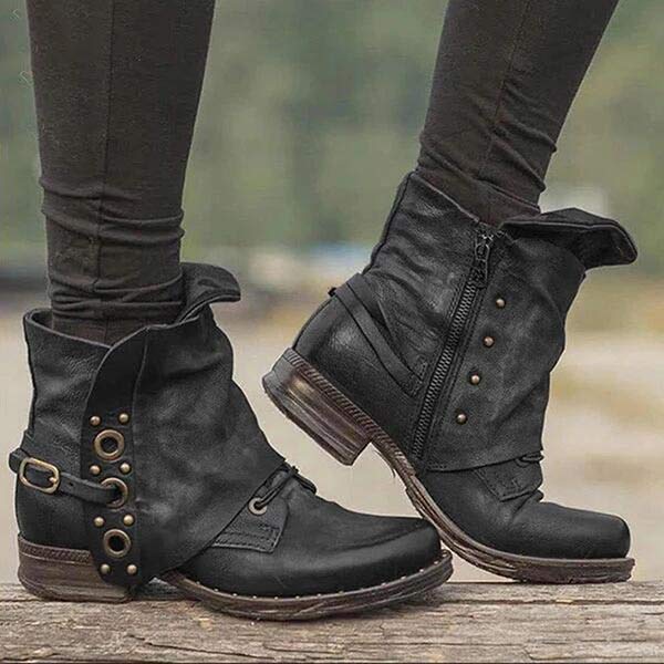 Rutschfeste Ankleboots mit Reißverschluss an der Seite Echoarchiv