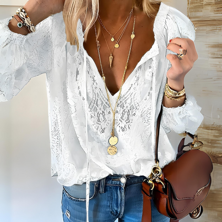 Echoarchiv | Häkelte Boho-Bluse für Damen