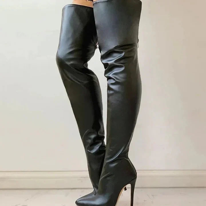 Echoarchiv | Bequeme Hochhackige Schuhe für Frauen Oberschenkel Hoch