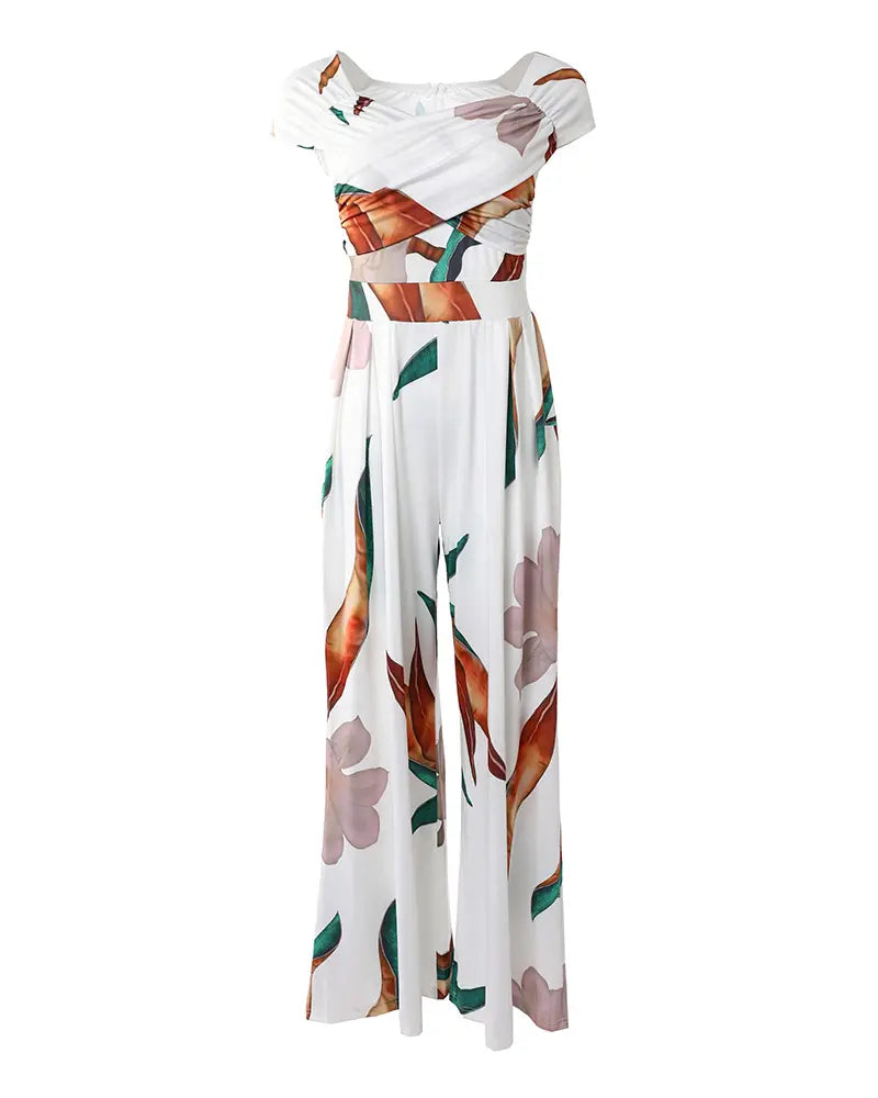 Echoarchiv | Elegantes Jumpsuit Kleid mit Blumenmuster