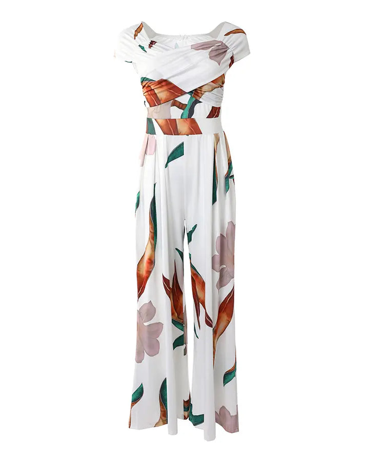 Echoarchiv | Elegantes Jumpsuit Kleid mit Blumenmuster