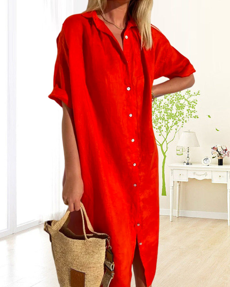 Baumwoll-Hemdkleid