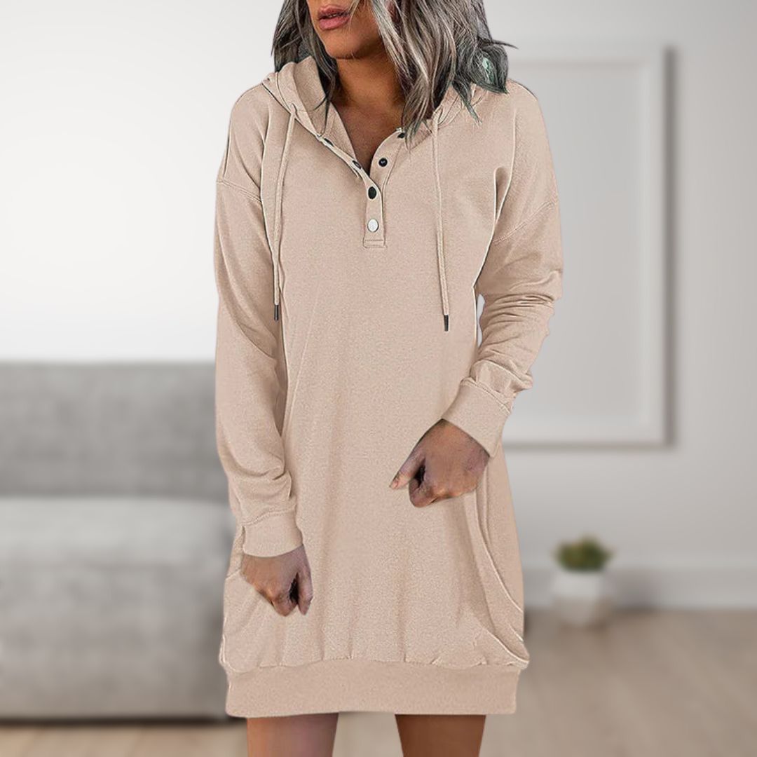 Echoarchiv | Kapuzenkleid Trendy Kapuzen Pullover für Damen