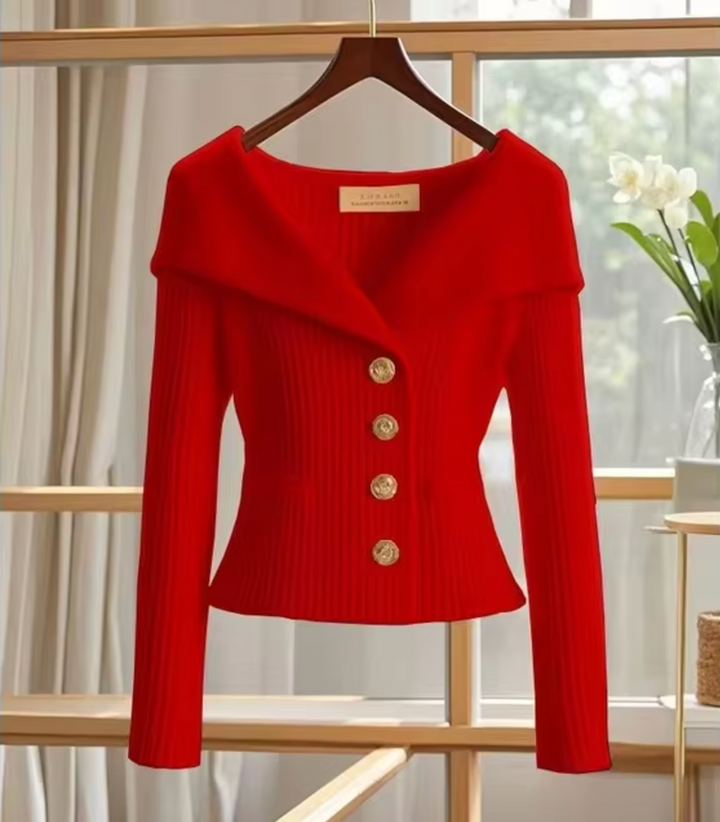 Strickjacke Damen Kurz Cardigan für Übergangsjahre – Veloura