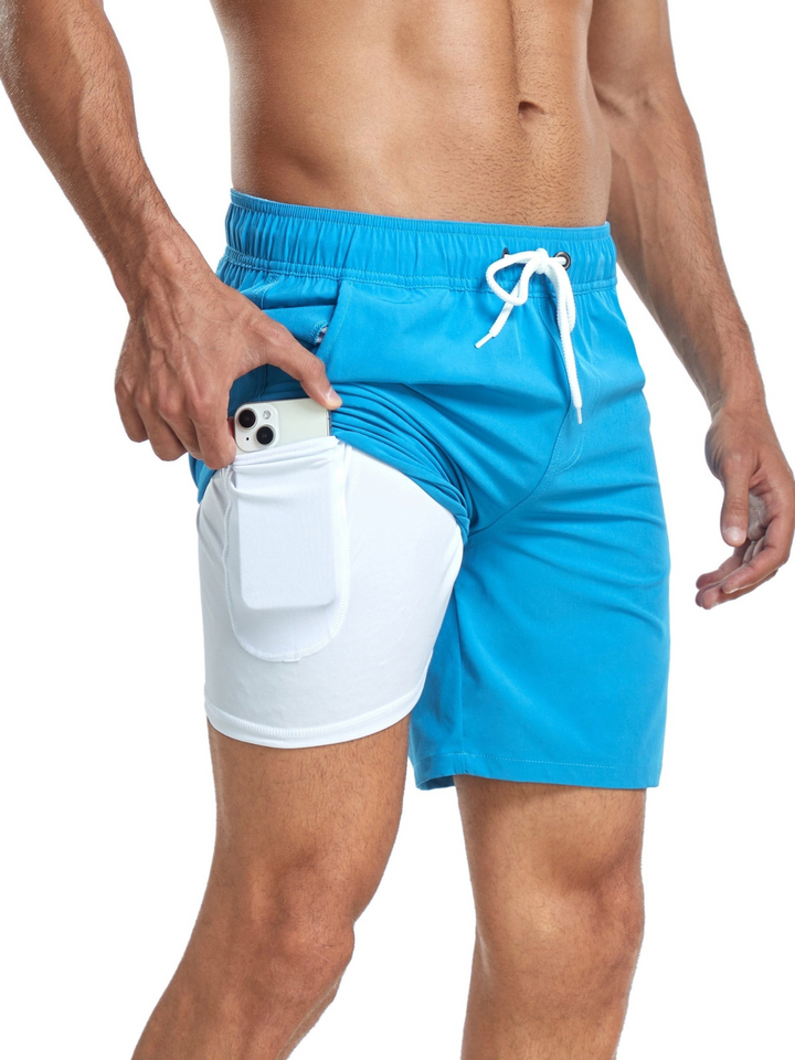 Echoarchiv | Schnell Trocknende Herren Badehose Doppelschicht Design