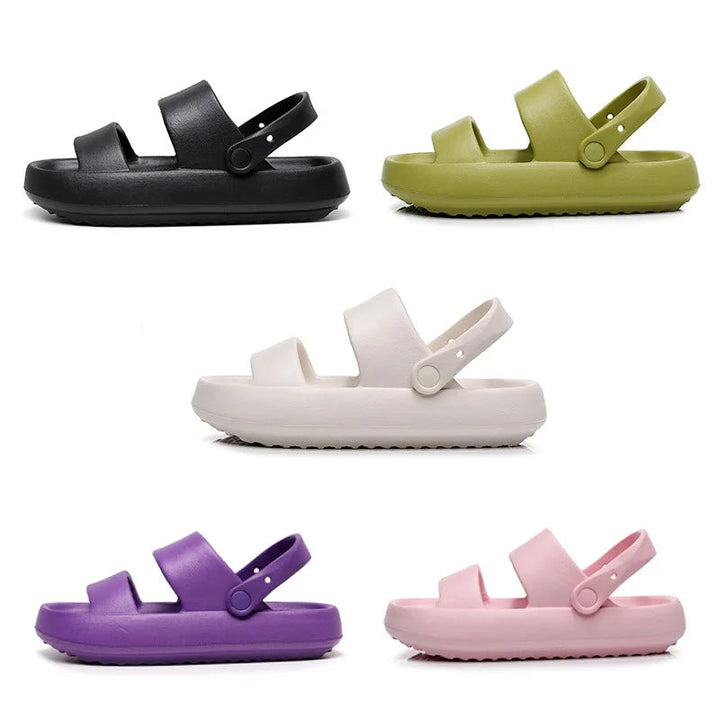 Echoarchiv | Orthopädische Sandalen Comfort Plus Pantoletten mit Doppelriemen Gepolsterte, Lässige Slip-On-Sandalen
