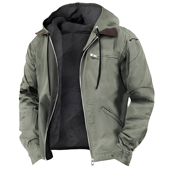 Warme Outdoor-Jacke mit Kapuze für Herren – Taviero