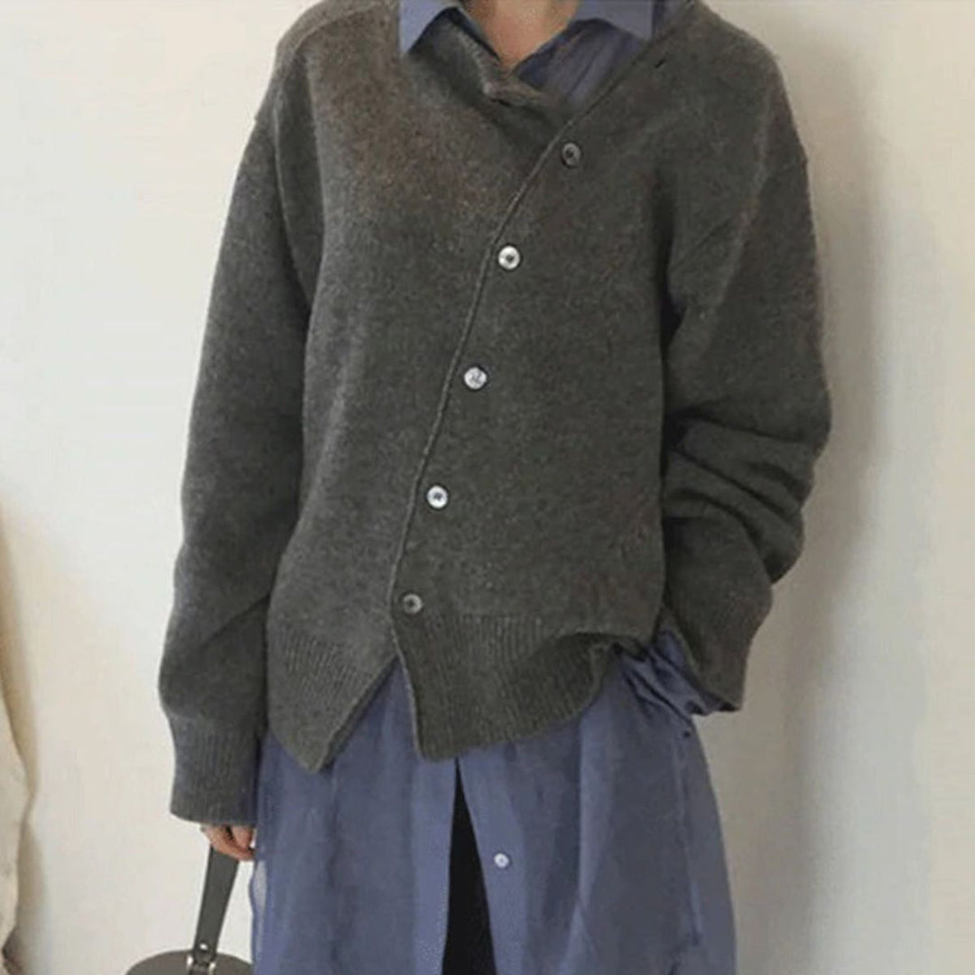 Echoarchiv | Asymmetrische Strickjacke für Damen