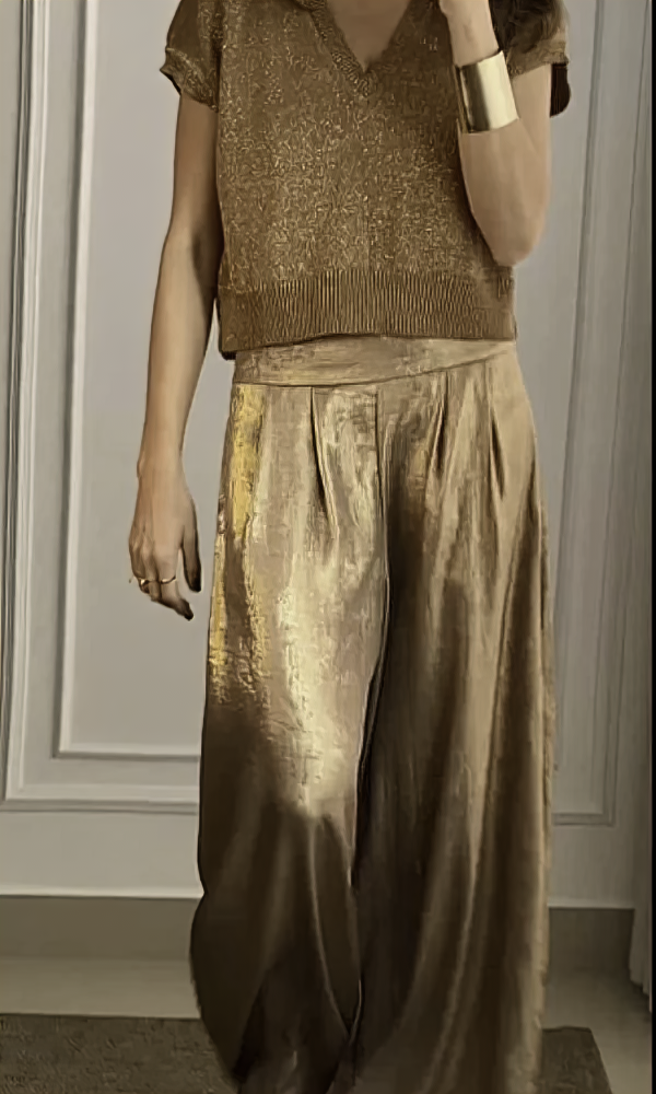 Damen Top- und Hosen-Set mit Bequemem Schnitt & Stylischem Design | Echoarchiv