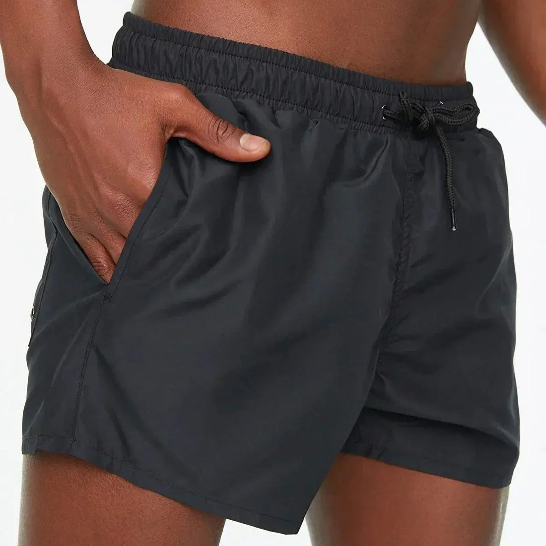 Herren Badeshorts Schwarz – Leicht & Für den Sommer – Marzano