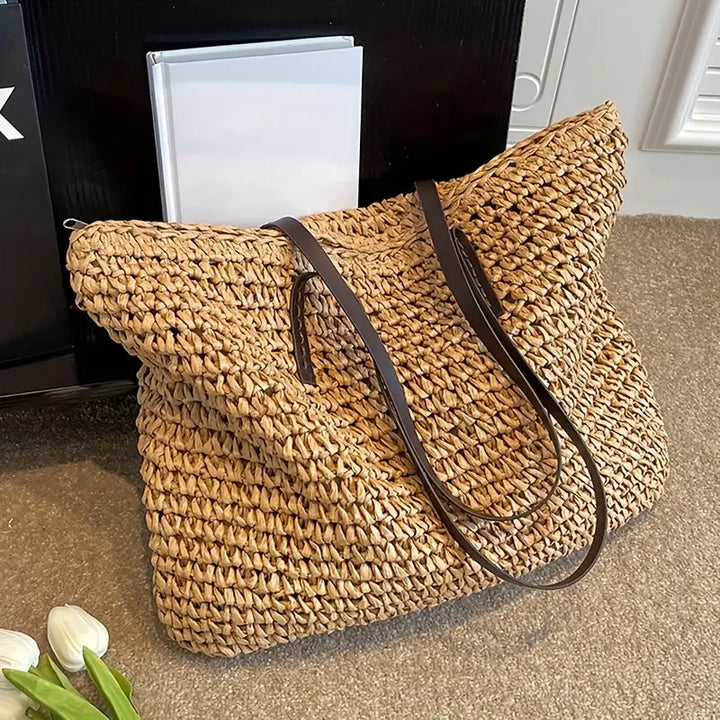 Echoarchiv | Große Gewebte Tragetasche Tasche Im Bohemian-Beachy-Stil