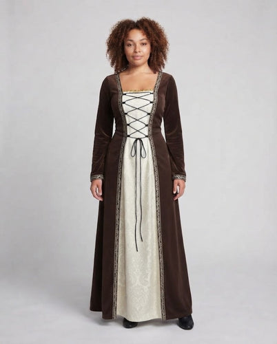 Damen elegante mittelalterliche Kleidung mit schimmernden Akzenten Echo Archiv