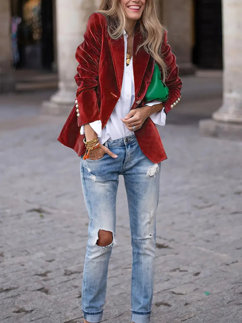 Echoarchiv | Elegante Samtjacke