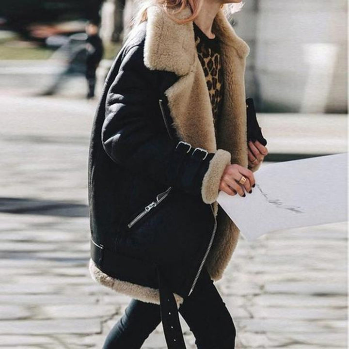 Bikerjacke Wildimitat