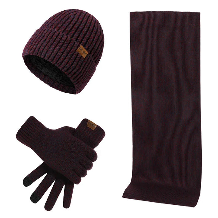 Echoarchiv - Lässiges Winterset mit Mütze, Schal und Handschuhen für Männer