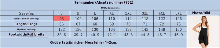 Echoarchiv | Jumpsuit-Shorts aus Baumwolle und Leinen mit weitem Bein