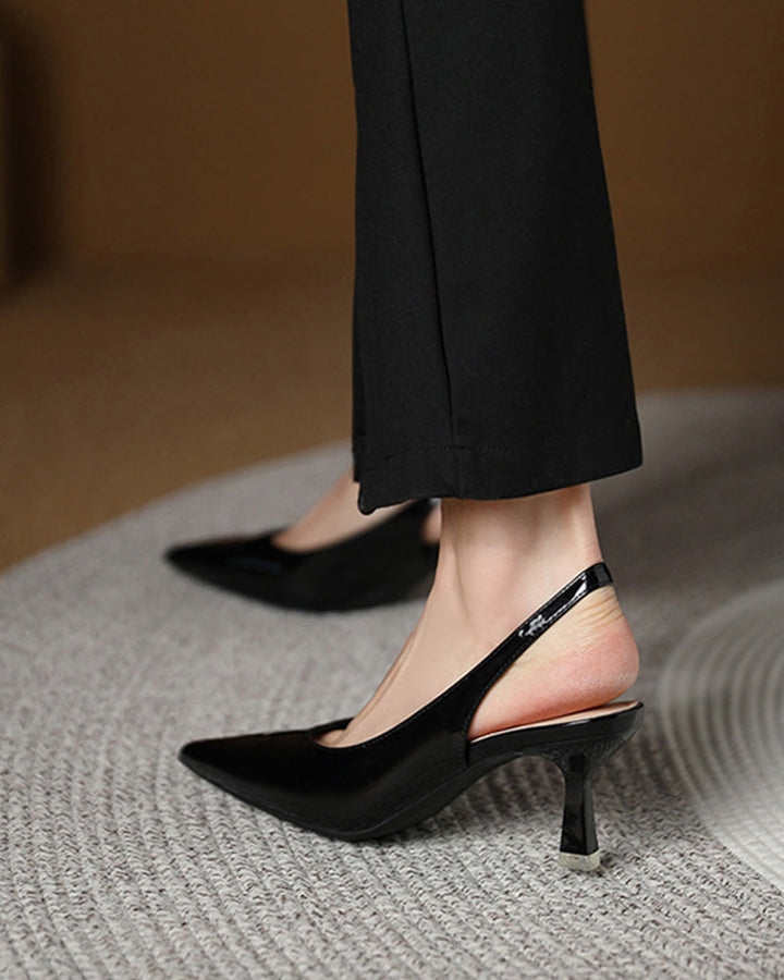 Echoarchiv | Einfarbige, Temperamentvolle High Heels mit Spitzer Zehenpartie