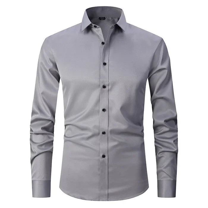 Bügelfreies Stretch Hemd Herren Slim Fit | Echoarchiv