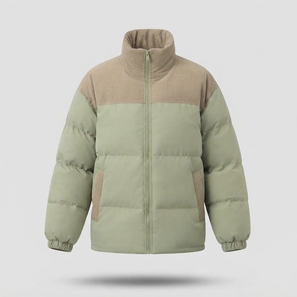 Damen Modische Daunenjacke mit hohem Kragen Echo Archiv